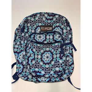Trans by Jansport Supermax Backpack Navy Blue Moonshine Moroccan 4 Pocket Bag‎